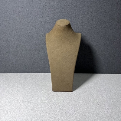 ROHS Mannequin หน้าอกเครื่องประดับแสดงกาแฟไมโครไฟเบอร์สร้อยคอยืนแสดง
