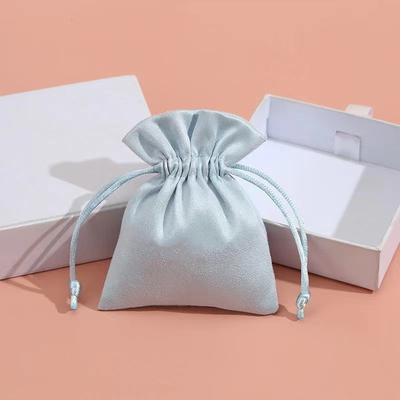 กระเป๋าใส่เครื่องประดับ Drawstring สีลูกกวาดถุงกำมะหยี่ขนาดเล็กสำหรับเครื่องประดับ