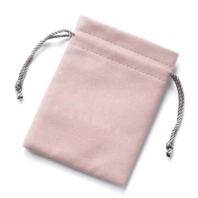 ต่างหู แหวน Drawstring กระเป๋าใส่เครื่องประดับ Deboss พิมพ์ Jewellery Gift Pouch