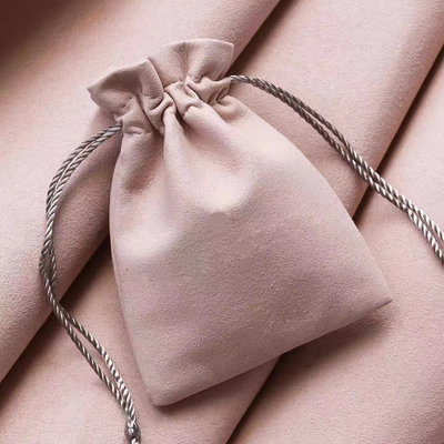 ต่างหู แหวน Drawstring กระเป๋าใส่เครื่องประดับ Deboss พิมพ์ Jewellery Gift Pouch