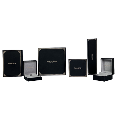 SGS ROHS กล่องใส่สร้อยข้อมือสีเทาสองเฉดสีนาฬิกากระดาษอ่อนนาฬิกา Gift Pack