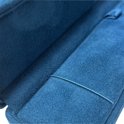 High End Suede รอบมุมบานพับกล่องบรรจุภัณฑ์เครื่องประดับสำหรับแหวนต่างหูกำไลสร้อยข้อมือสร้อยคอนาฬิกาเครื่องประดับของขวัญ