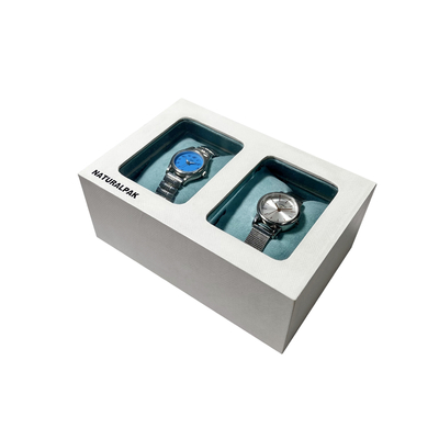 PU Watch Box บรรจุภัณฑ์ของขวัญ Silk Wadding Inside Leather Surface Watch Box พร้อมหมอน