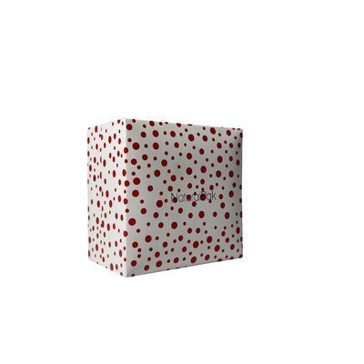 กล่องบรรจุภัณฑ์นาฬิกาข้อมือ Polka Dot Two Piece Lift Off Cardboard Gift Packaging