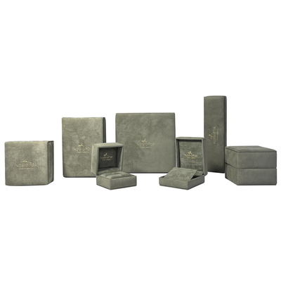กล่องเครื่องประดับ Peagreen Soft Sponge Suede กล่องจี้กำมะหยี่แบบกำหนดเอง