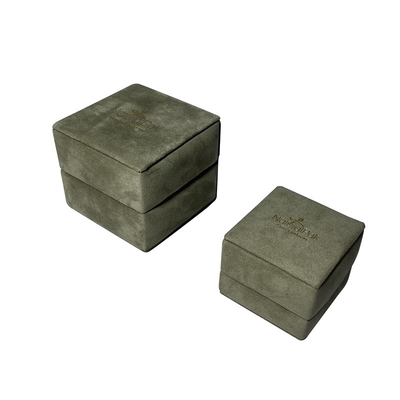 กล่องเครื่องประดับ Peagreen Soft Sponge Suede กล่องจี้กำมะหยี่แบบกำหนดเอง