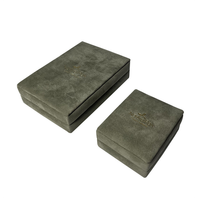 กล่องเครื่องประดับ Peagreen Soft Sponge Suede กล่องจี้กำมะหยี่แบบกำหนดเอง