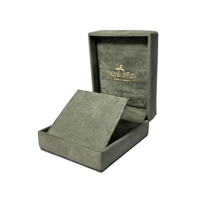 กล่องเครื่องประดับ Peagreen Soft Sponge Suede กล่องจี้กำมะหยี่แบบกำหนดเอง