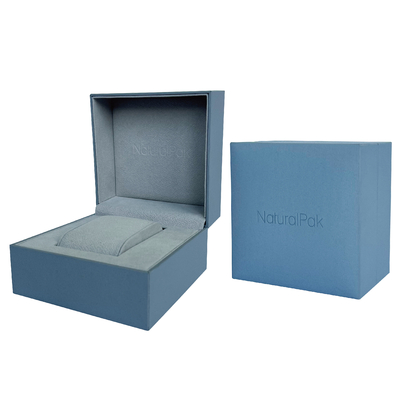 นาฬิกาข้อมือกันน้ำกล่องบรรจุภัณฑ์ High End PU สายนาฬิกากล่องของขวัญ