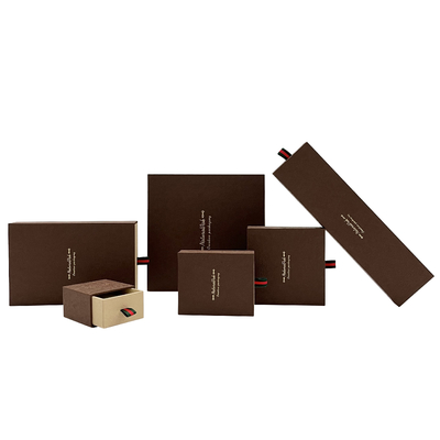ของขวัญ แหวน ต่างหู จี้ กระดาษ กล่องบรรจุภัณฑ์เครื่องประดับพร้อมลิ้นชัก